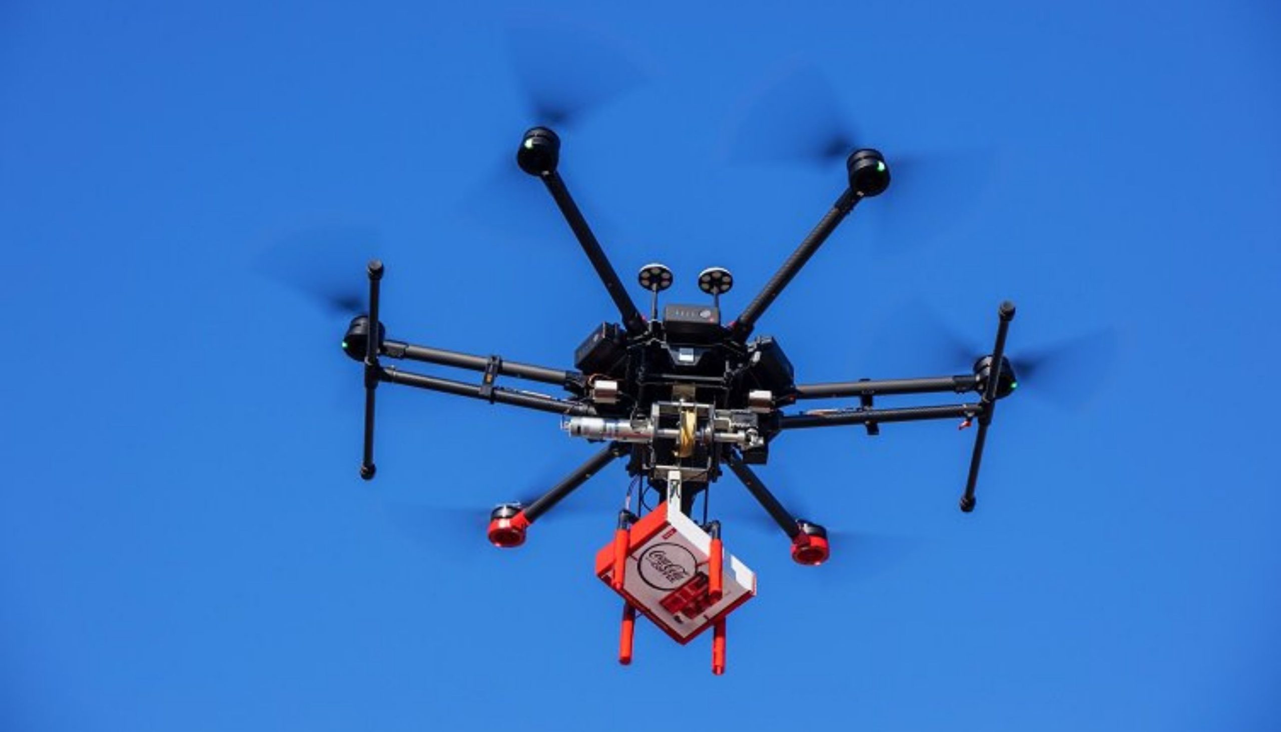 Drones are making a buzz by delivering Coca-Cola with Coffee