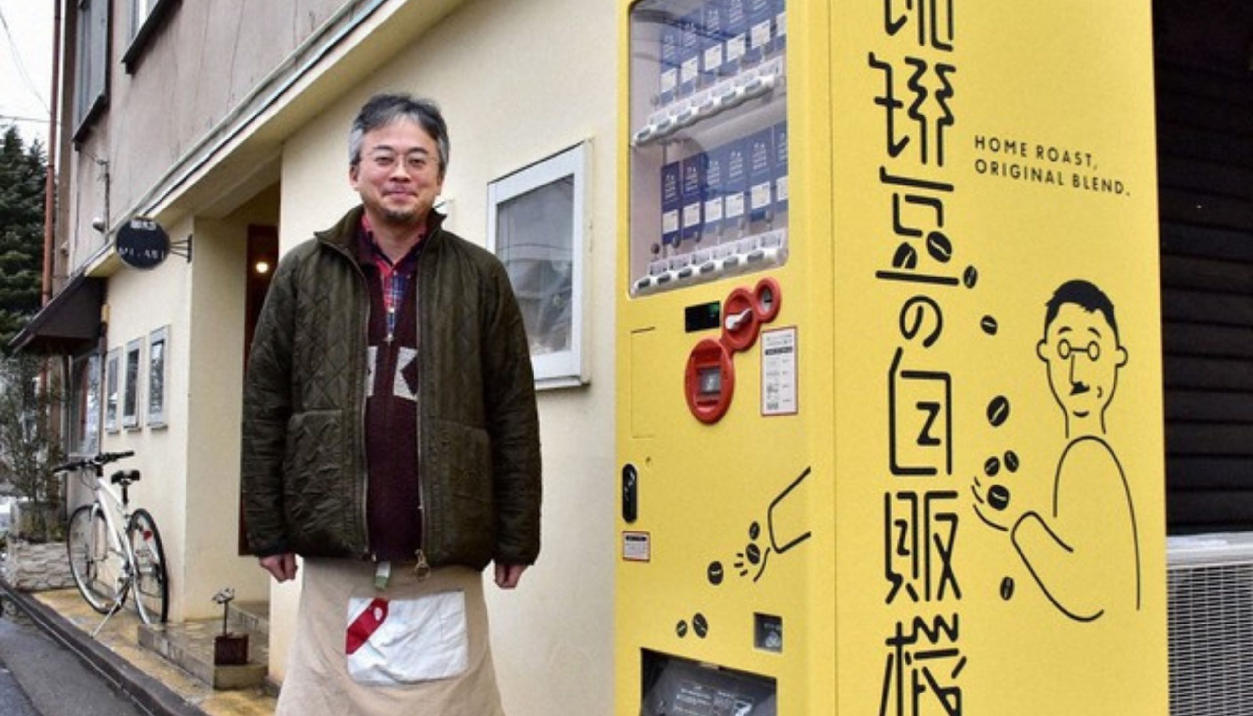 Uncle Masatoshi from Japan has started vending freshly roasted coffee beans, and it's going well