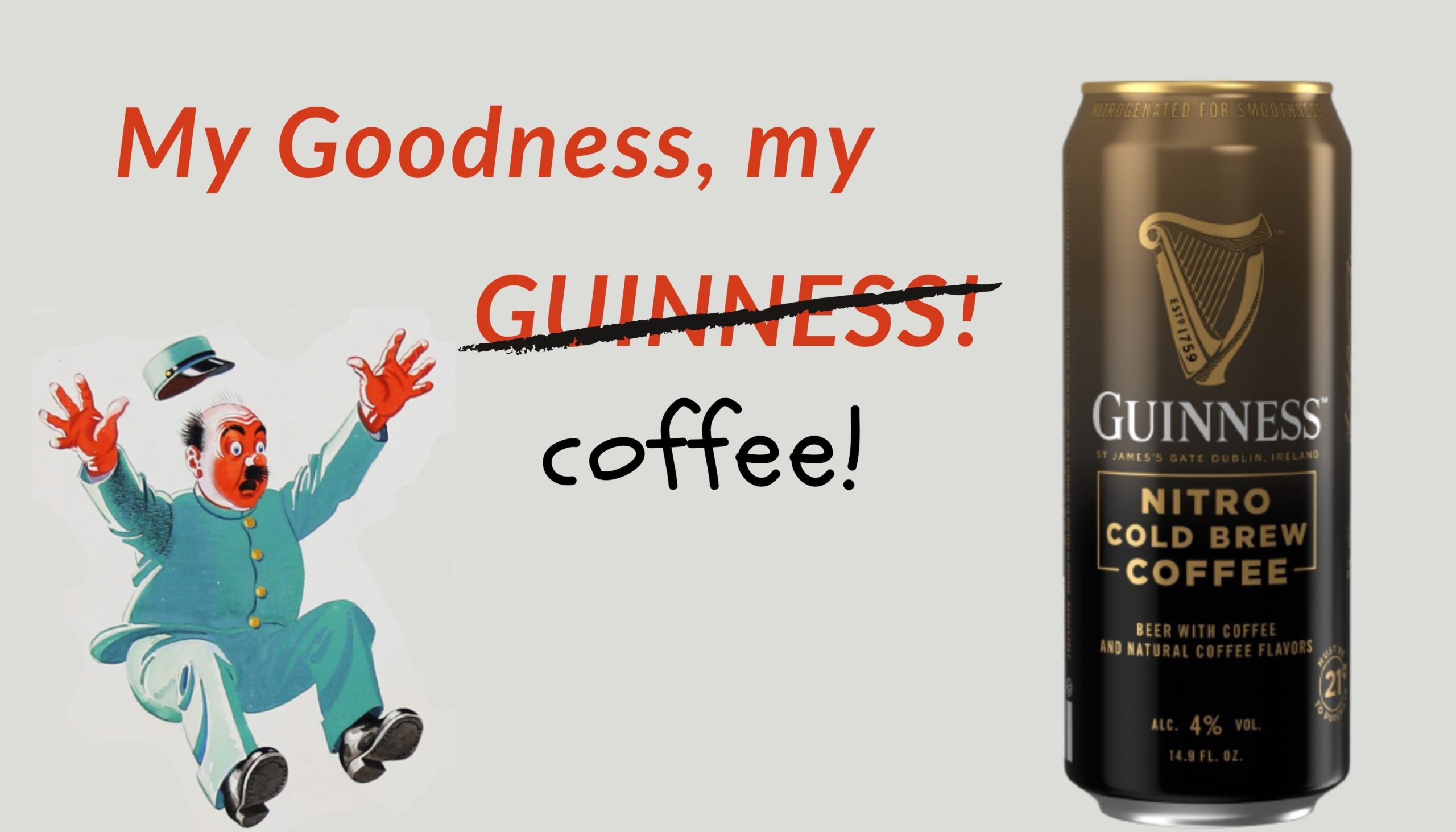 My goodness, my coffee!  Guinness have launched a new Nitro Cold Brew Coffee beer