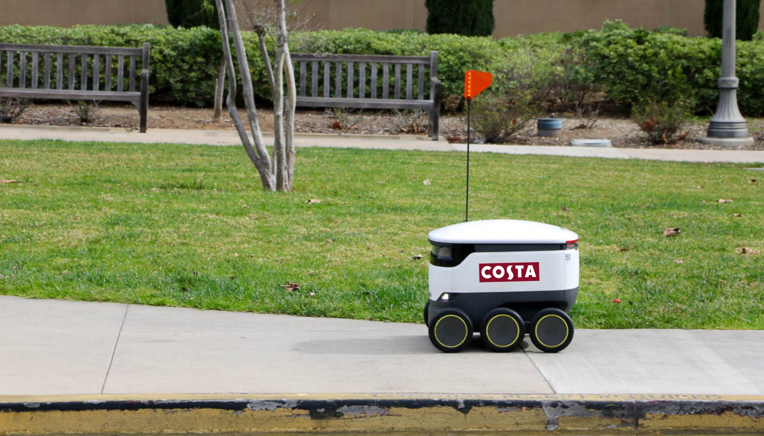CostaBot Alert:  You can now get a Costa Coffee delivery by Starship Robot