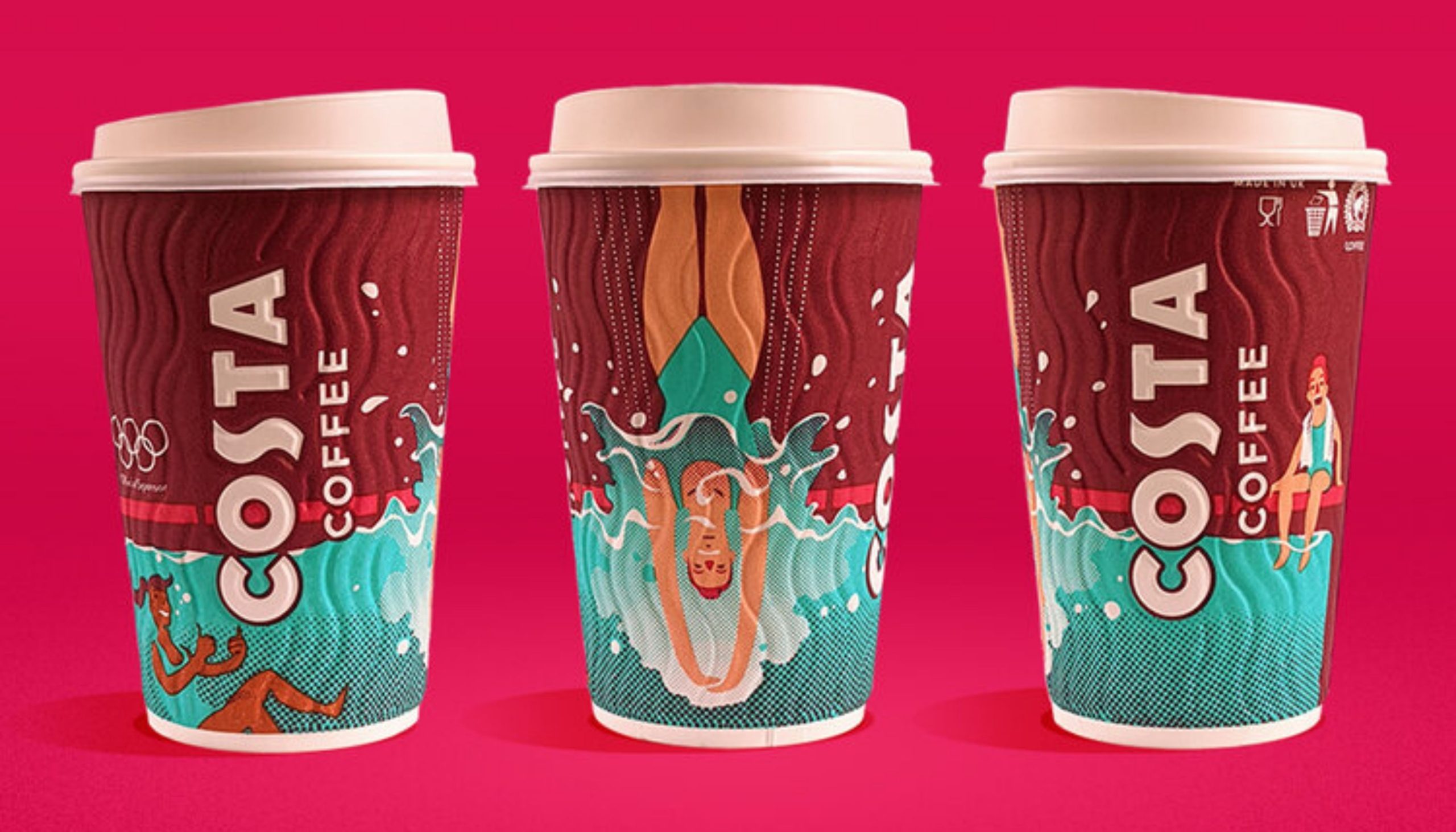 How cool are these Costa Olympics Cups created for the Tokyo 2020 Games?