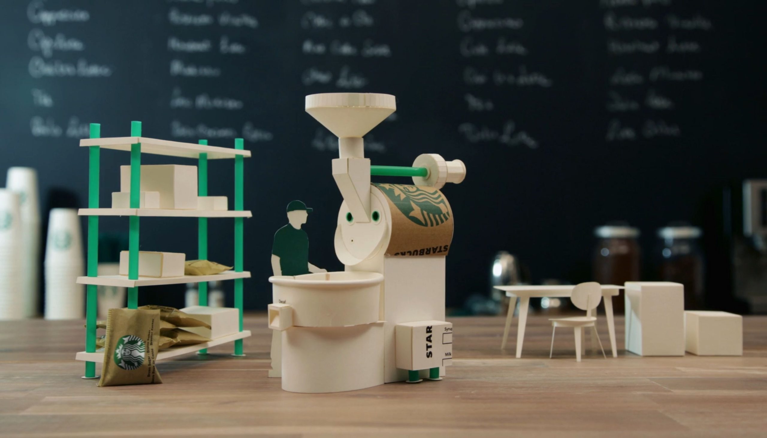 This Starbucks coffee stop motion video is pure artistry (in reverse)